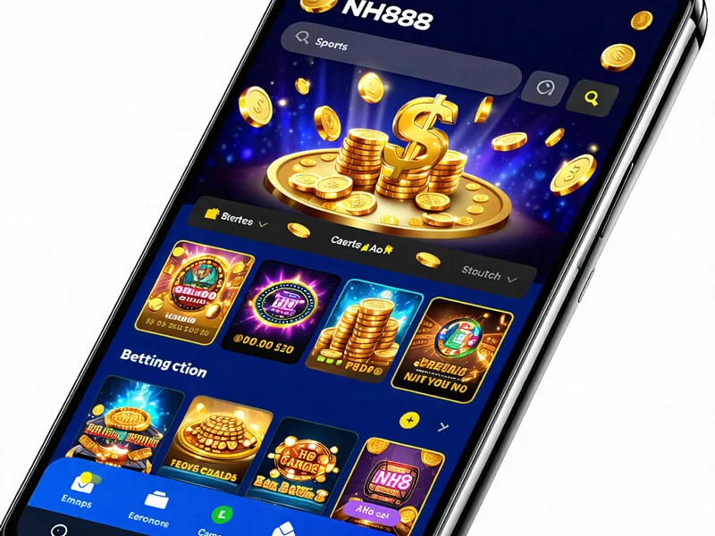 Giao diện ứng dụng NH88 trên điện thoại Android