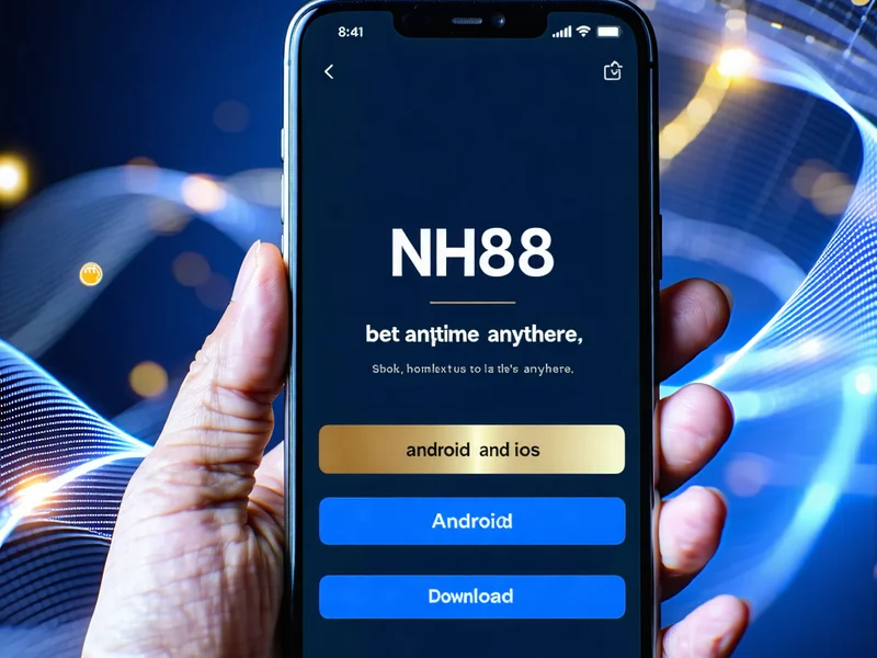 Hình ảnh điện thoại di động hiển thị ứng dụng NH88, tiện lợi tải về và trải nghiệm