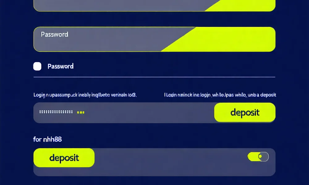 Giao diện đăng nhập NH88 và nút nạp tiền