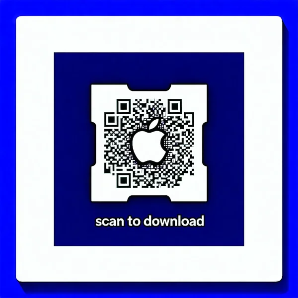 Mã QR để tải ứng dụng NH88 iOS cùng với biểu tượng Apple