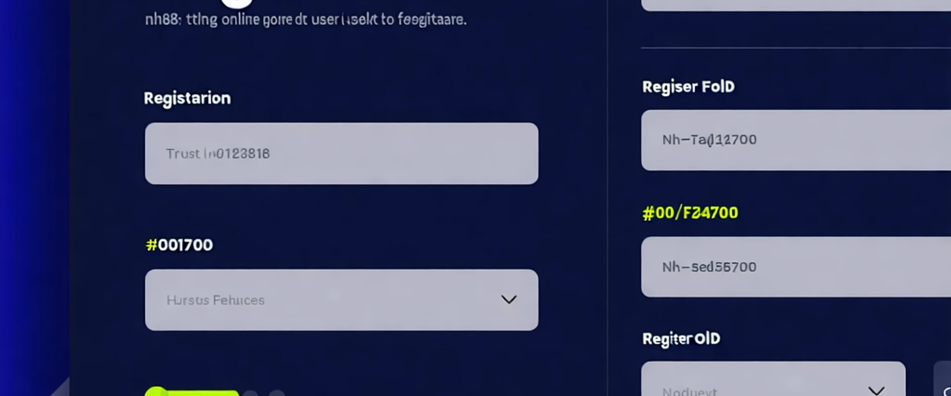 Giao diện đăng ký NH88 thân thiện người dùng với các trường nhập liệu rõ ràng và logo NH88 nổi bật