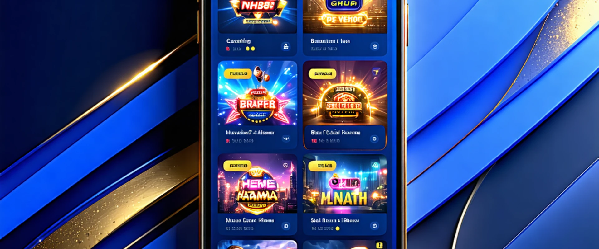 Giao diện ứng dụng NH88 trên iPhone, hiển thị cá cược thể thao và sòng bạc trực tuyến