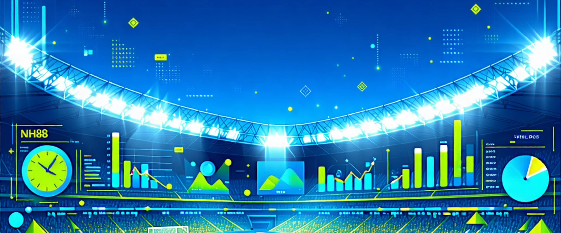 Sân vận động bóng đá Việt Nam với logo NH88, phân tích trận đấu