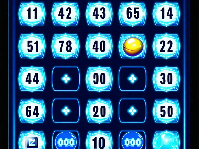 Hình ảnh game Keno với các con số và bảng cược
