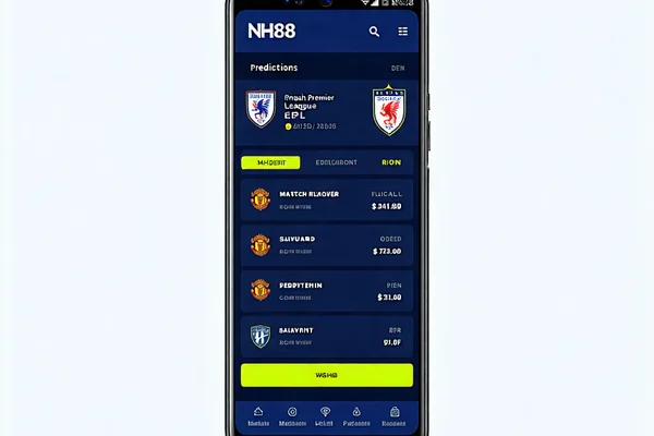 Giao diện ứng dụng NH88 trên điện thoại, tai nh88, nh88 app