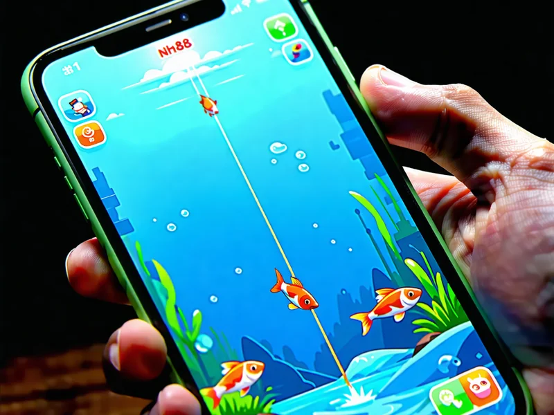 Giao diện ứng dụng NH88 trên điện thoại di động hiển thị trò chơi bắn cá