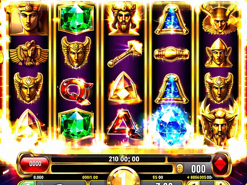 Trò chơi video slot hiện đại với đồ họa 3D và nhiều dòng thanh toán